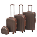 Four-Piece Hard Shell Trolley Set Champagne
