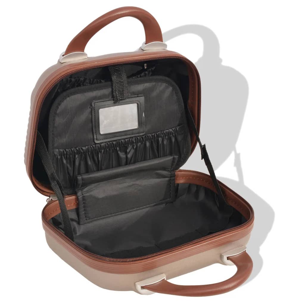 Four-Piece Hard Shell Trolley Set Champagne