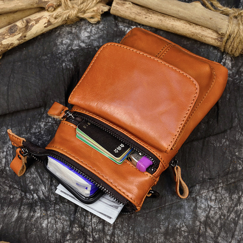 Men's Leather Belt  Bag