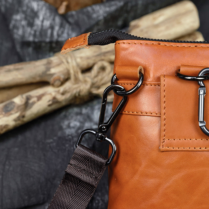 Men's Leather Belt  Bag