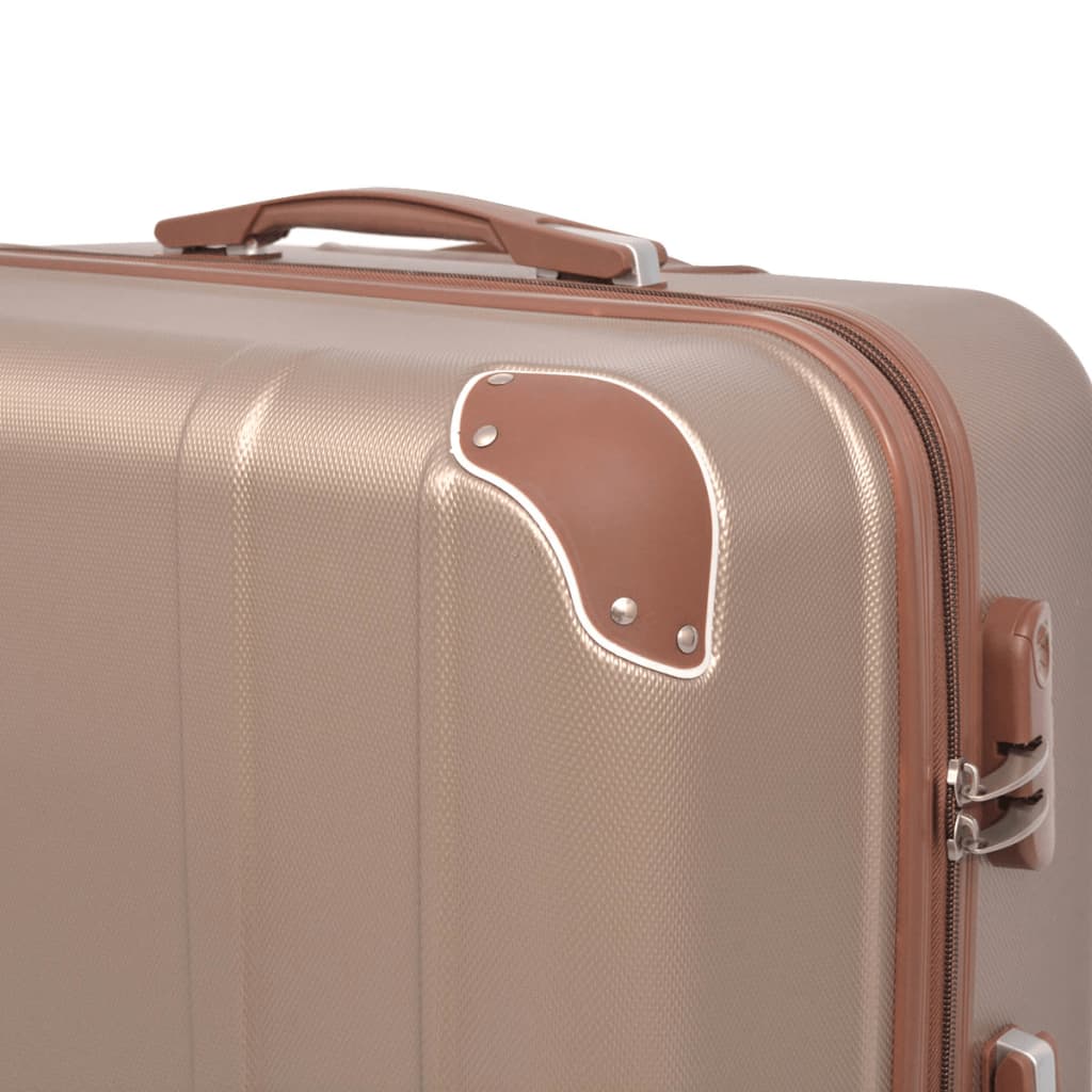 Four-Piece Hard Shell Trolley Set Champagne