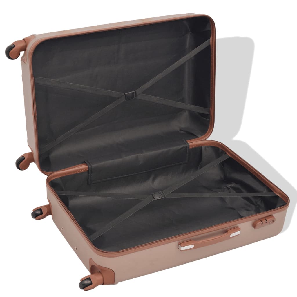 Four-Piece Hard Shell Trolley Set Champagne