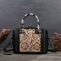 Leather Carving Stylish Bag