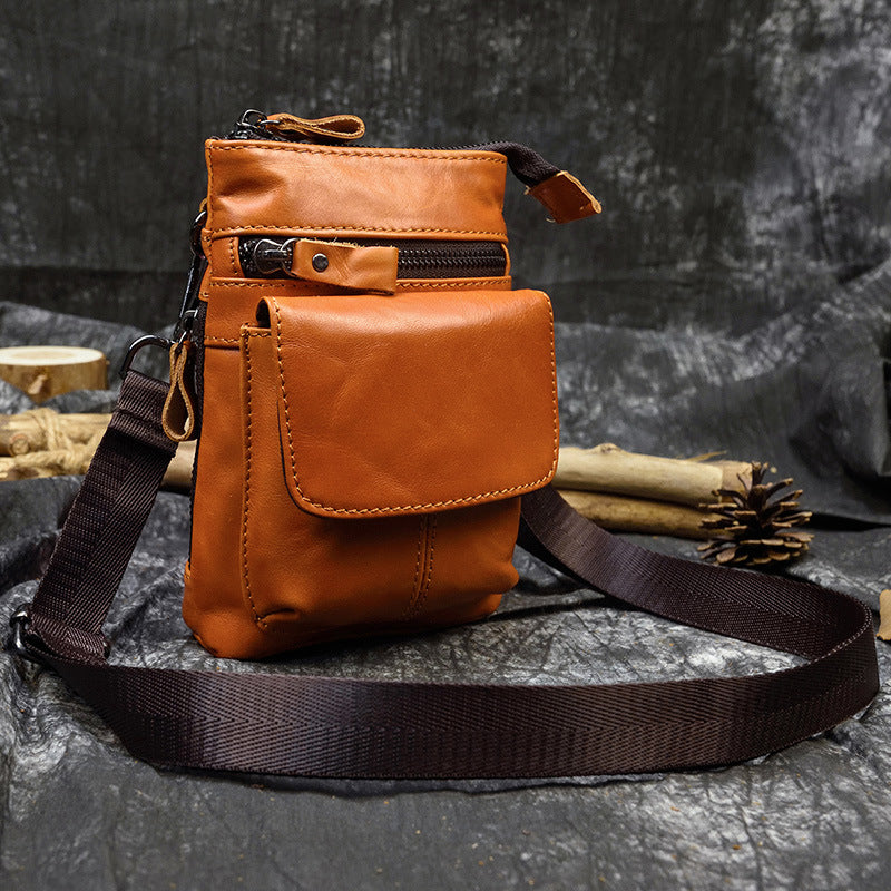 Men's Leather Belt  Bag