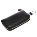 Men's Leather Zipper Multi-function Car Key Holder